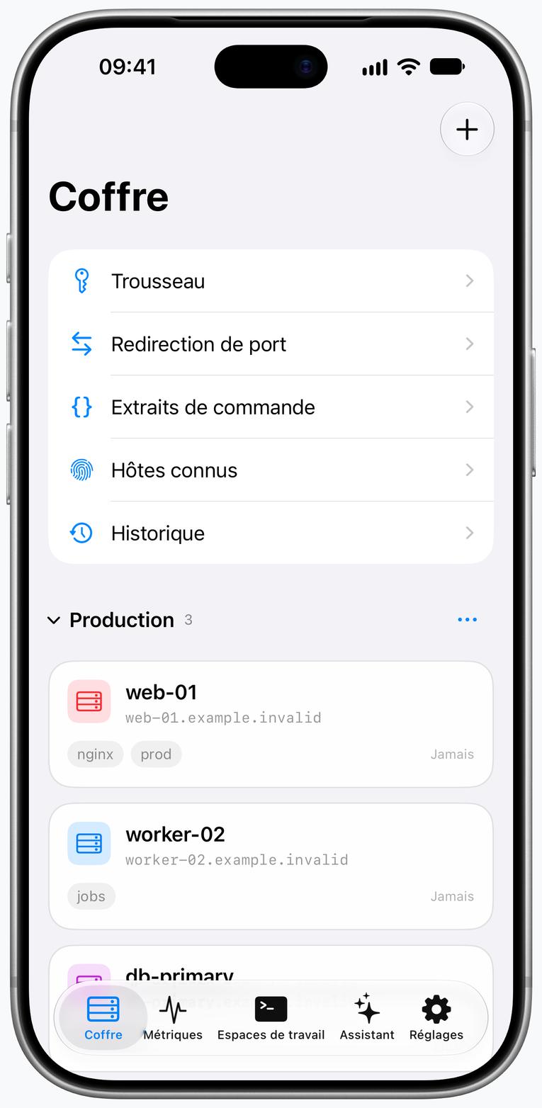 Vault sur iPhone